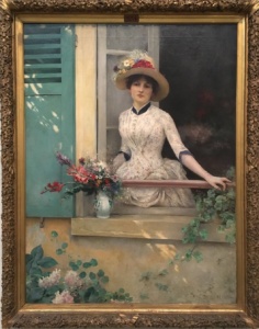 Art Museum Painting Lady by the Window